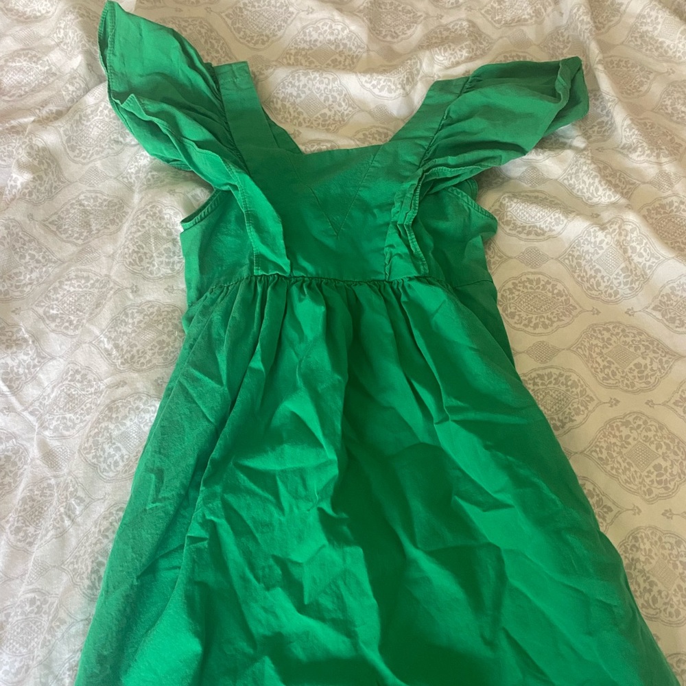 green zara kids dress
